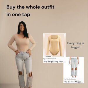 BUY THE FIT Yozy Cream Bodysuit |  We the Free Maggie Straight Leg